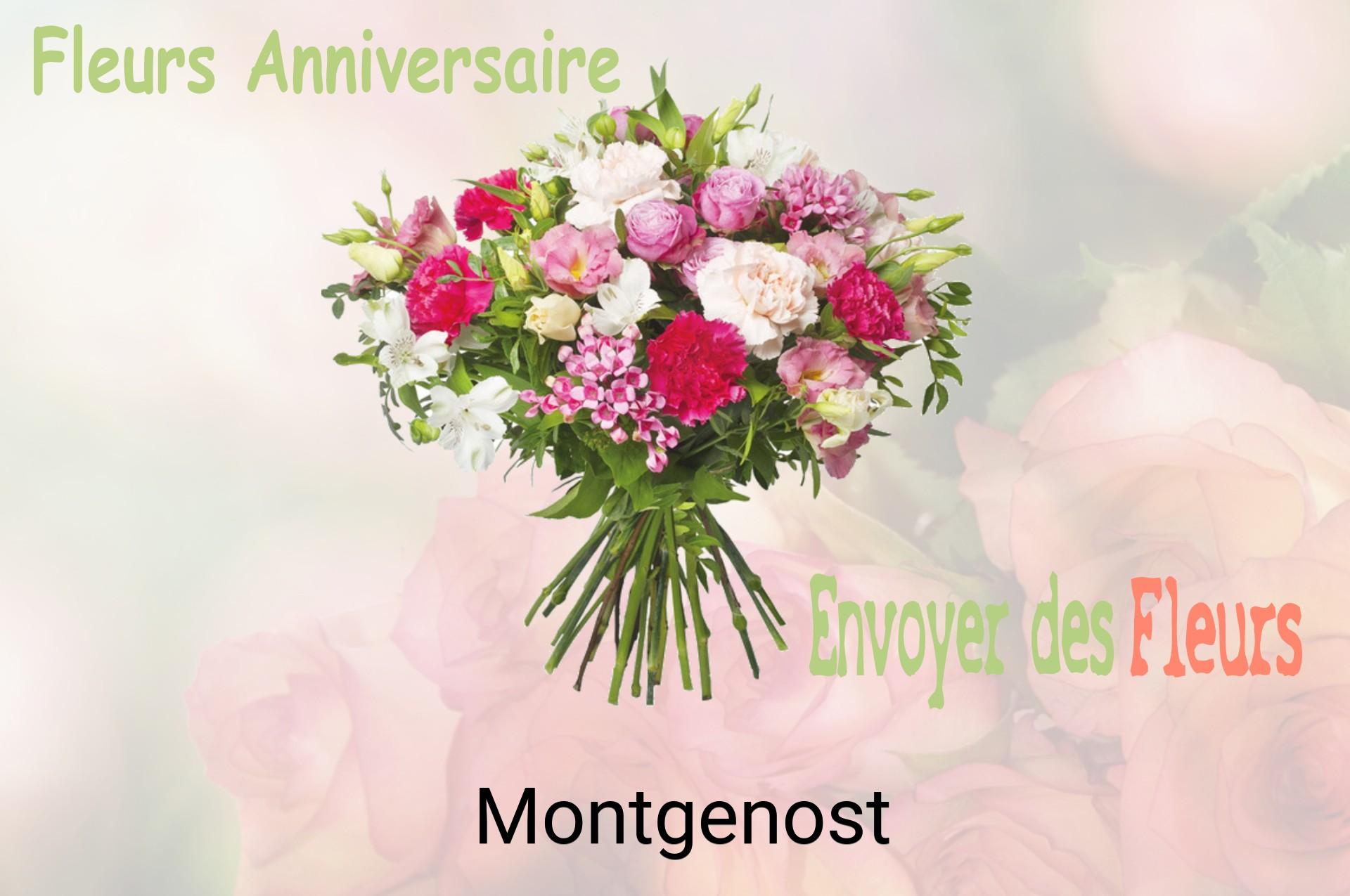 Bouquet de fleurs d’anniversaire livré à Montgenost