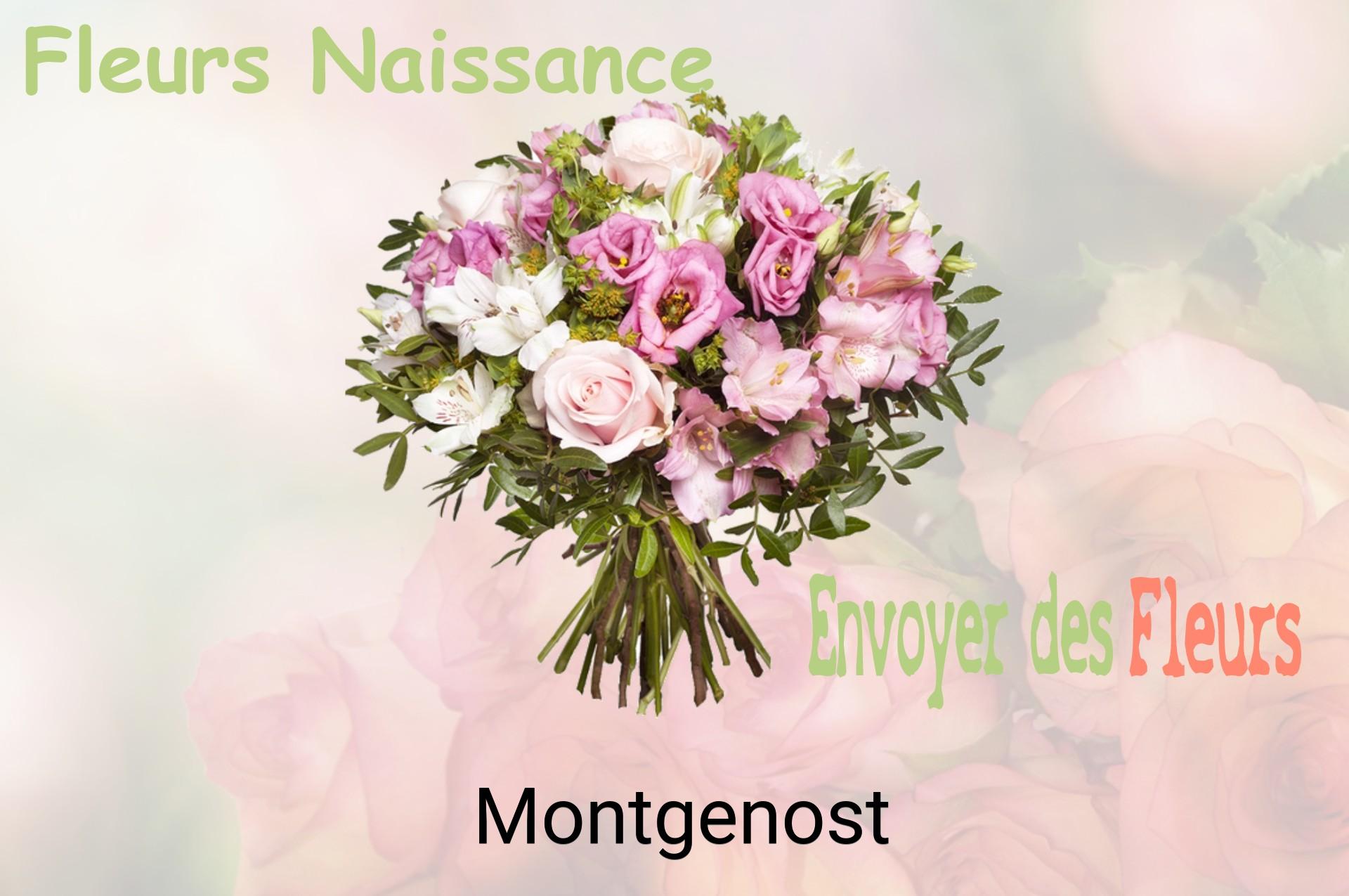 Bouquet de fleurs de naissance livré à Montgenost